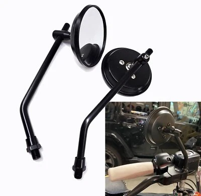 Espejos retrovisores negros para moto Yamaha V Star 1300 1100 950 650 250 10MM Foto 1 de 4