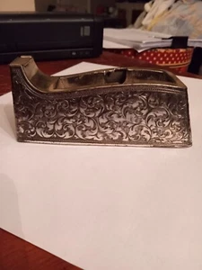 VINTAGE  ELENORE CLAIRE SILVER PLATED TAPE DISPENSER - Picture 1 of 6