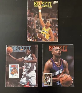 3er Set Vintage 1991-93 BECKETT Basketball Karten Monatszeitschriften - Bild 1 von 3