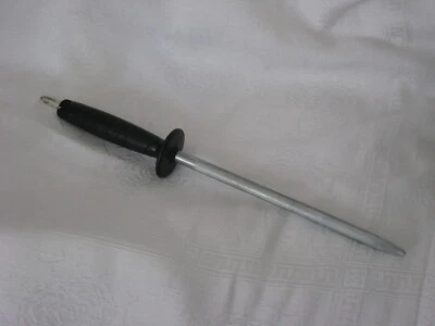 Afilador de cuchillos colgantes Lansky varilla de acero de 9" con agarre mango negro Foto 1 de 4