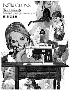 Singer 758-778 Sewing Machine/Embroidery/Serger Owners Manual Reprint - Picture 1 of 1