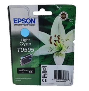 1x Orig. Epson T0595 Lt. Cyan Tintenpatrone für Epson Stylus Photo R2400 NEU - Bild 1 von 1