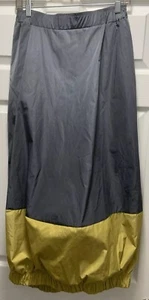 PLANET by Lauren G Bubble Skirt Color block Nickel & Chartreuse SIZE 1 Small 28” - Picture 1 of 11