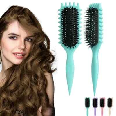 Women's Hollow Curly Hair Comb Anti-Static Scalp Massage Fluffy Hair Brush - Image 1 of 4