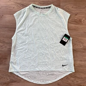 NWT Nike Air Womens Short Sleeve Running Top XL AT7972-336 - Picture 1 of 4