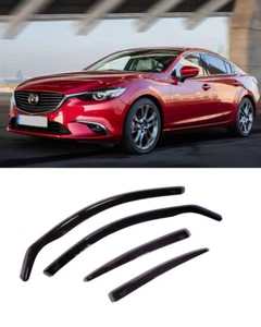 PARA MAZDA 6 2013-23 GJ VISERAS DE VENTANA SEDÁN SOL PROTECCIÓN CONTRA LA LLUVIA DEFLECTORES DE VIENTO - Imagen 1 de 1