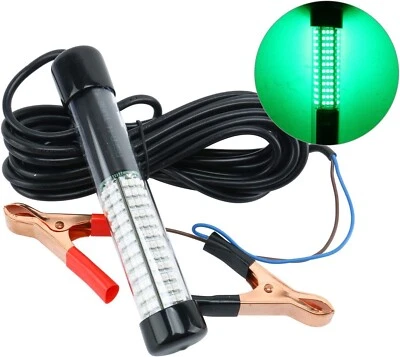 180 LED Underwater Submersible Fishing 12V Light Night Crappie Shad Squid Lamp - Image 1 of 4