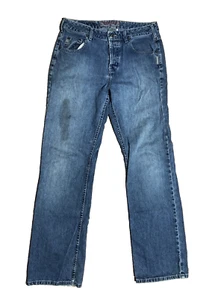 Vintage Silver Jeans Y2K Distressed/Stained Flare Leg Low Rise 32/34 (32x32) - Picture 1 of 7