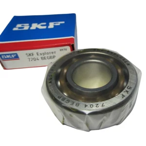 SKF 7204 BEGBP ANGULAR CONTACT BALL BEARING 47MM/ 20MM BORE 14mm - Picture 1 of 2
