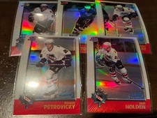 1998-99 Bowman Chrome CHL Refractor Lot of 5 FISCHER HOLDEN +++