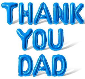 THANK YOU DAD Letter Balloon Banner - Father's Day Party Supply Decorations - Picture 1 of 55