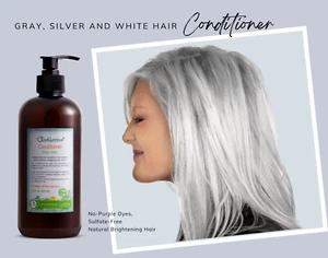 Acondicionador para cabello gris | Tratamiento para cabello gris | Cuidado natural del cabello | - Imagen 1 de 4