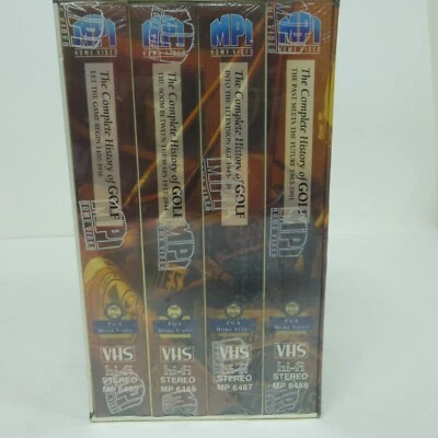 The Complete History of Golf PGA Home Video 4 VHS Box Set NEW SEALED - Image 1 of 4