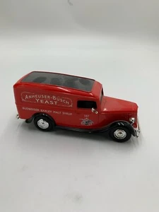 Red 1936 Ford Anheuser Busch Panel Delivery Van ~ Locking Coin Bank ~Ertl 1:25 - Picture 1 of 6