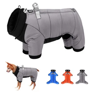 Haustier Schneeanzug für Hund Winter Hund Jacke Mantel Wasserdicht Warm Welpe Kapuze Kleidung - Bild 1 von 15