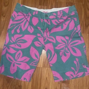 Oniel Shorts Womens Size 11 Hawiian Floral - Picture 1 of 6