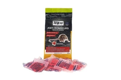 Anti Souris et Rats Teskad Pâte Fraîche au Difénacoum  150g - Photo 1/3