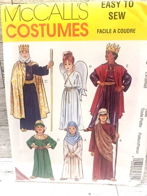 McCall's 8436 EASY Kids' BIBLE Costumes PATTERN Angel Jesus King Mary Size 4-6 - Image 1 of 3