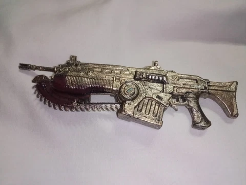 Gears of War 4 Lancer Custom Gold  Painted Mcfarlane Toy Accessory Cover