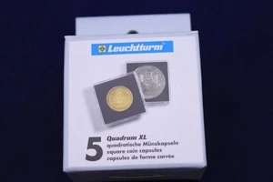 53mm - 5 XL Quadrum Square Coin Capsule Holders for Large Coins & Medals - Picture 1 of 6