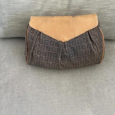 Vintage Fendi Clutch/ Crossbody Purse - Image 1 of 4