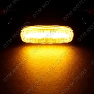 For Audi A3 A4 A6 S4 S6 Clear Lens Amber LED Turn Signal Side Marker Light Lamp - Image 1 of 4