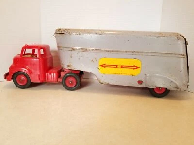 Remolque tractor Wyandotte Truck Lines años 50 24" acero prensado/plástico estante P2 Foto 1 de 4