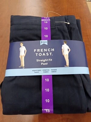 Pack de 2 tostadas francesas calce recto azul marino talla 10 Foto 1 de 3