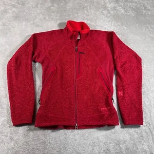 Giacca pile vintage Patagonia R1 donna taglia small rossa full zip waffl leggera - Foto 1 di 8
