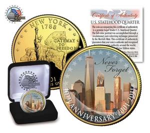 10th Anniversary World Trade Center 9/11 US,MINT New York State Quarter-GIFT BOX - Picture 1 of 2