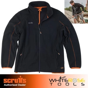 Scruffs Harbour Micro Fleece Jacket Black Lightweight Zipped Pocket Choose Size - Picture 1 of 12
