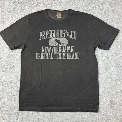 Camiseta PRPS PRODUCTS&CO Negra Gráfica Nueva York Japón Original Denim Marca Para Hombre XL Foto 1 de 4