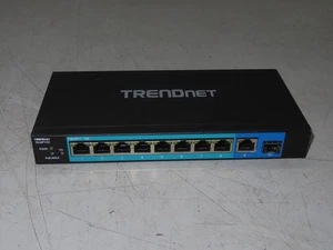 Trendnet TE-GP102 10-Port Unmanaged Gigabit PoE+ Switch with Ipolex 1000Base SX - Picture 1 of 4