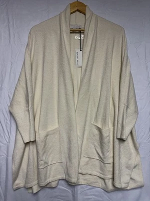 Barefoot Dreams Cozychic Ultra Lite Chal Envoltura Cardi Crema Talla Única Nuevo con Etiquetas Foto 1 de 4