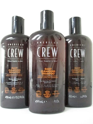 Champú limpiador diario American Crew 15,2 oz (rasguños) paquete de 3 Foto 1 de 2