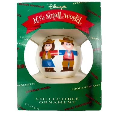 Vintage Disney IT'S A SMALL WORLD USA  Christmas Ornament Collectable - Image 1 of 4