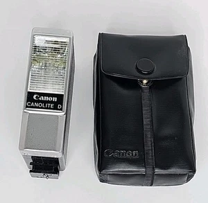 Canon Canolite D Vintage Camera Flash  W/ Case, Excellent Condition, Works! - Picture 1 of 5