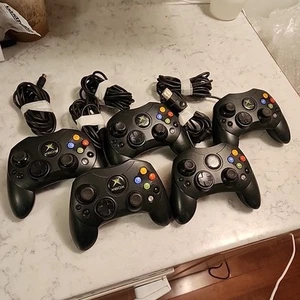 Lot 6 Microsoft OEM Genuine Original Xbox Controller S Type X08-69873 UNTESTED - Picture 1 of 9