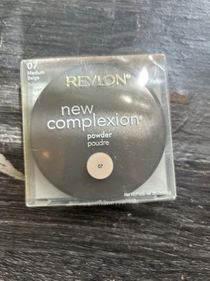 Revlon New Complexion Powder - 07 Medium Beige  Compact New NIB Discont'd - Image 1 of 3