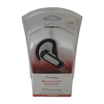 Plantronics Headset PBT222Z Universal BLUETOOTH VERIZON WIRELESS SEALED NEW - Image 1 of 3