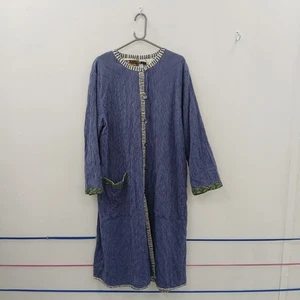 Gudrun Sjoden Coat Women Size XL Blue Cotton Vintage New RMF20-VM - Picture 1 of 7
