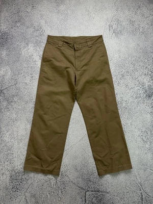 $399 Lanvin Beige Cotton Pants Size 46 - Image 1 of 4