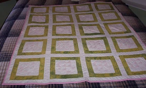 CESTAS DE COLECCIÓN COSIDAS A MANO/ACOLCHADAS PARA BEBÉ, 43"" x 53", 20 cuadrados - Imagen 1 de 9