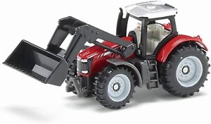 Siku 1484 1:87 Scale Massey Ferguson Tractor with Front Loader Diecast Model Toy