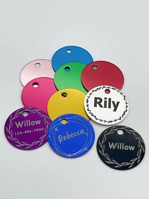 Pawtographiz Dog Cat ID Tags Personalized Pet  ID Tags Pet Name Tags With Design - Image 1 of 4