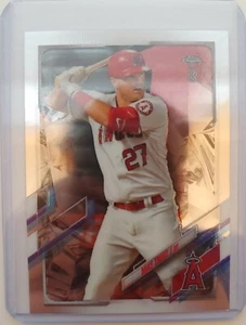 Mike Trout #27 Ben Baller Base 2021 Topps cromado envíos rápidos - Imagen 1 de 2