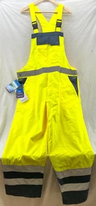 NEW Portwest S488 Contrast Bib & Brace High Visibility Yellow Overalls Men's XXL - Picture 1 of 9