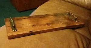 Custom Wood Turned Live Edge Charcuterie Cheese Board Serving 20"x 8" Handmade - Picture 1 of 19