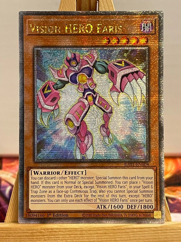 Visions-HELD Faris RA01-EN004 Quarter Century Secret Rare Englisch NM YUGIOH - Bild 1 von 1