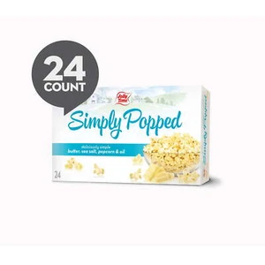 Simply Popped Natural Microwave Popcorn, 24 Ct (3 oz. Bags) Gluten-Free, Non-GMO - Picture 1 of 6